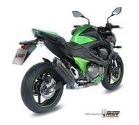 Silencieux MIVV Suono inox brossé noir/casquette carbone Kawasaki Z800