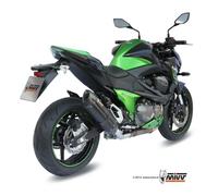 Silencieux MIVV Suono inox brossé noir/casquette carbone Kawasaki Z800