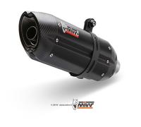 Silencieux MIVV Suono inox brossé noir/casquette carbone Suzuki