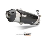Silencieux Mivv URBAN - Système complet 1x1 inox pour YAMAHA MAJESTY 400 BJ 2004 > 2006