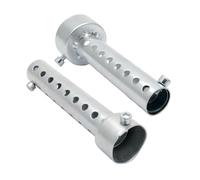 Silencieux moto, Kacepar 35mm DB Killer Muffler Baffle, Universal Exhaust Pipe Silencer Noise Canceller, Can Noise Muffler Removable Silencer, Silver, 2 Piece