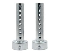 Silencieux moto, Kacepar 42mm DB Killer Muffler Baffle, Universal Exhaust Pipe Silencer, Can Noise Muffler Noise Canceller, Silver, 2 Piece