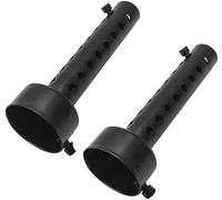 Silencieux moto, Kacepar 60mm DB Killer Muffler Baffle, Universal Exhaust Pipe Silencer Noise Canceller, Can Noise Muffler Removable Silencer, Black, 2 Piece