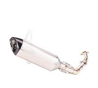 silencieux moto Pot d'échappement moto Compatible avec Piaggio Compatible Vespa Pour GTS250 Pour GTS300 2007-2020 silencieux slip-on et tuyau médian