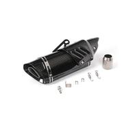 Silencieux Moto Pour Ninja400 Pour Z900 Moto Oblique Quatre Coins Véritable Fibre De Carbone Couvercle Tuyau D'échappement(Full carbon)