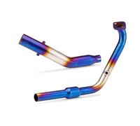 Silencieux Moto Système D'échappement Moto Modifié Acier Inoxydable Collecteur D'échappement Course 51 Mm Pour MT15 R15 XSR155 V3 V4 2017-2024(Type-B)
