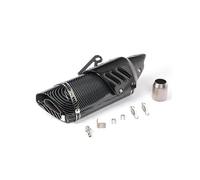Silencieux Moto Tuyau D'échappement Oblique À Quatre Coins En Fibre De Carbone Véritable Pour YZF-R6 Moto(Full imitation carbon)