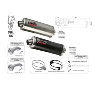 Silencieux moto universel côté droit Mivv Oval Big