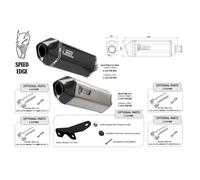 Silencieux moto universel côté droit Mivv Speed Edge