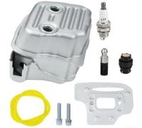 Silencieux MS311 MS391 Tronçonneuse: Réduction pour bruit, Installation pour facile, Kit Complet et Bougie 15cm