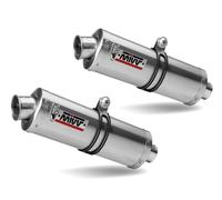 MIVV Silencieux d'échappement Oval Inox Y.017.LX1 pour Yamaha XT 660 X/R 2004-2016