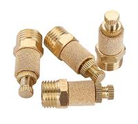 Silencieux pneumatique en laiton, réducteur de bruit d’échappement d’air à filetage mâle pour électrovanne et vérins pneumatiques, tailles G1/8 à G1 avec une suppression élevée du (G1/4)