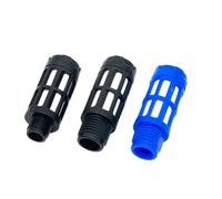 Silencieux pneumatique PT1/8 1/4 3/8 1/2 filetage mâle for électrovanne(PSL-03 Black)