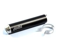 Polini Silencieux d'échappement à 2 trous - Amortisseur en aluminium de qualité supérieure - 290 mm x 60 mm - Durable et élégant