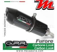 G.P.R. Échappement Furore Poppy Honda DN-01 08-10 Silencieux ovale noir homologué Réf H.218.FUPO