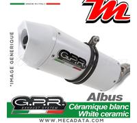 Gpr Exhaust Systems Albus Ceramic Kawasaki Er 6 N/f 05-11 Cat Homologated Slip On Muffler Blanc Homologated