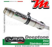 G.P.R. Silencieux Deeptone Inox RC 200 2014-2016 Slip-on Homologué Argenté