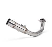 Silencieux Pot D'échappement pour Yamaha XMAX300 (2017-2024) Tube Intermédiaire Avant en Alliage De Titane De 51 Mm D'échappement(Couleur 1,Intégré en Acier Inoxydable)