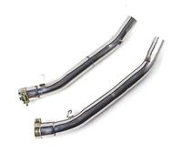 Silencieux pour Moto pour Kawasaki pour ZX14-R pour ZZR1400 2006-2016 système d'échappement de Moto sans Lacet Moyen Lien Tuyau Pit Bike coude Tuyau De Silencieux D'échappement(2012-2016)