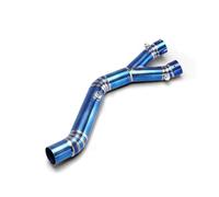 Silencieux pour Moto pour R1 R1M R1-M MT10 pour MT-10 2015-2024 Échappement Moto Modifier Ligne Course Tuyau Intermédiaire en Alliage Titane Connecter Slip on Silencieux collecteur Moto(Type B)