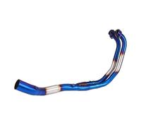Silencieux pour Moto pour R3 R25 V1 V2 V3 2015-2023 Système D'échappement Complet Moto Collecteur D'échappement Droit en Acier Inoxydable Tuyau D'échappement(Type-A)