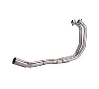 Silencieux pour Moto pour R3 R25 V1 V2 V3 2015-2023 Système D'échappement Complet Moto Collecteur D'échappement Droit en Acier Inoxydable Tuyau D'échappement(Type-B)