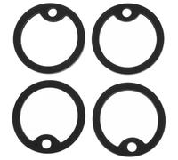 Silencieux pour Plaque D'identification Chien, Silicone Noir 4 Pièces