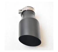 Silencieux Réaménagement De Véhicule en Acier Inoxydable Silencieux Noir Universel Gorge De Queue Modification De Voiture Tuyau déchappement(73MM IN-89MM Out)