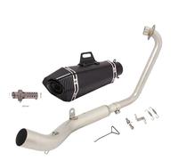 Silencieux Silencieux D'échappement Avant Complet pour Moto pour Zontes ZT125 U1 G1 Z1 Z2 2021-2022 avec Catalyseur DB Killer D'échappement(Couleur 4)
