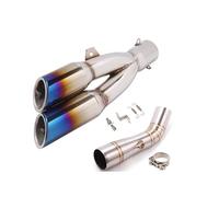 Silencieux Silencieux D'échappement pour Moto pour Benelli 502C Trk502C, Raccord Intermédiaire, Silencieux avec DB Killer Amovible. D'échappement(Couleur 4)