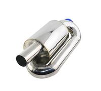 Silencieux Silencieux D'échappement Universel Pour S-FLOW Pour Mugen Pour Integra Pour CTR Avec Embout D'échappement Entrée 2'', 2,5'' Tuyau Descente Profond Tuyau D'échappement(B)
