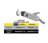 Silencieux Slip-On ARROW Rapide Titane pour Ducati Multistrada V2 890 2025-2026