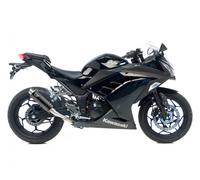 Silencieux slip-on LeoVince GP CORSA BK E3 KAWASAKI NINJA 300 R/ABS 2013 2016