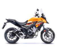 Silencieux slip-on LeoVince LV-10 BLACK Non hom E4 HONDA CB 500 X 2017 2018