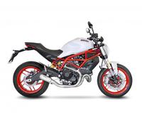 Leovince Lv-10 Ducati Monster 797 Abs 17-20/scrambler 803 Abs 15-20 Not Homologated Muffler Argenté Not Homologated