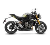 LeoVince Silencieux Slip-On LV-10 Black Edition homologué pour Triumph Speed Triple 1200 RR/RS 21-26