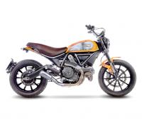 Leovince Lv-10 Ducati Monster 797 Abs 17-20/scrambler 803 Abs 15-20 Not Homologated Muffler Argenté Not Homologated