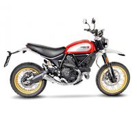 Leovince Lv-10 Ducati Scrambler 803 Abs 17-23 Not Homologated Slip On Muffler Argenté Not Homologated