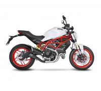 Leovince Lv-10 Full Black Ducati Scrambler 800 Icon/classic 15-16 Not Homologated Muffler Argenté Not Homologated