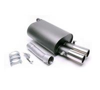 Silencieux sortie rondes 2x76 mm pour BMW E39 6 cylindres Essence