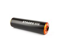 Silencieux STAGE6 50-80CC Noir/Orange Gauche