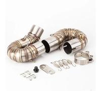 Silencieux Tuyau D'échappement De Moto pour pour CBR1000RR pour CBR 1000RR 2008-2016 Silencieux D'échappement Tuyau De Liaison Intermédiaire D'échappement(Acier Inoxydable)