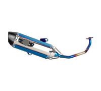 Silencieux Tuyaux D'échappement Système D'échappement Complet Pour Moto Pour PCX125, PCX150, PCX160 (2021-2025), Tuyau Avant(Blue)