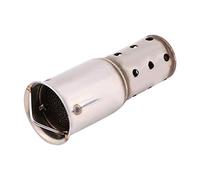 Silencieux universel de tuyau d'échappement de moto de 51mm, insert de silencieux de tuyau d'échappement en acier inoxydable DB Killer Noise Eliminator, Silver(Style 2)