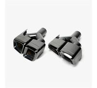 Silencieux Voiture Embout De Silencieux D'échappement En Acier Inoxydable, 2 Pièces/ensemble, Décoration Pour Mercedes Pour Benz E63 W212 W204 Queue Gorge(Noir)