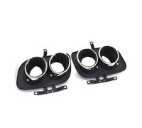 Silencieux Voiture Embout D'échappement Pour Voiture Quad Embout De Silencieux Embouts De Buse D'échappement Pour 992 Pour Carrera 2/4/S/4S Tuyau D'Échappement(Argent)