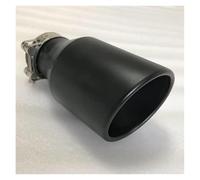 Silencieux Voiture Modifié Tuyau D'échappement En Acier Inoxydable Noir Grand Calibre 114 Gorge Queue Universelle Échappement Noir Mat D'Échappement(60MM IN 89MM OUT)