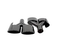 Silencieux Voiture Pour Mercedes Pour Benz Classe C Classe E Classe S Mise À Niveau Buse De Tuyau D'échappement Ovale Soudée À Quatre Sorties Queue Gorge(Black Y-260MM)