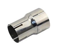 Silencieux Voiture Réducteur Standard Acier Inoxydable Joint Gorge Queue Tuyau D'échappement Universel Voiture Tuyau Droit Diamètre Extérieur 54/57/60/63/66/73/79 Mm Tuyau D'échappement(OD 57-63mm)