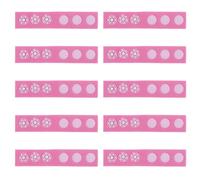 SILENRADAWN 10 Pièces Rallonge pour Chapeaux, Sangle de Réglage pour Bonnets de Bain Bébé, Rose, Pp et Silicone, Couverture Étendue, Confortable, pour Bonnet
